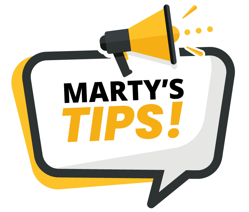 Marty's Tips Graphic